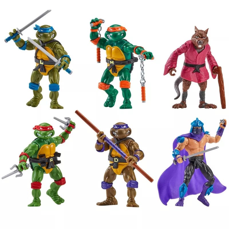 Playmates – TMNT 1988 Remastered – 6er‑Pack