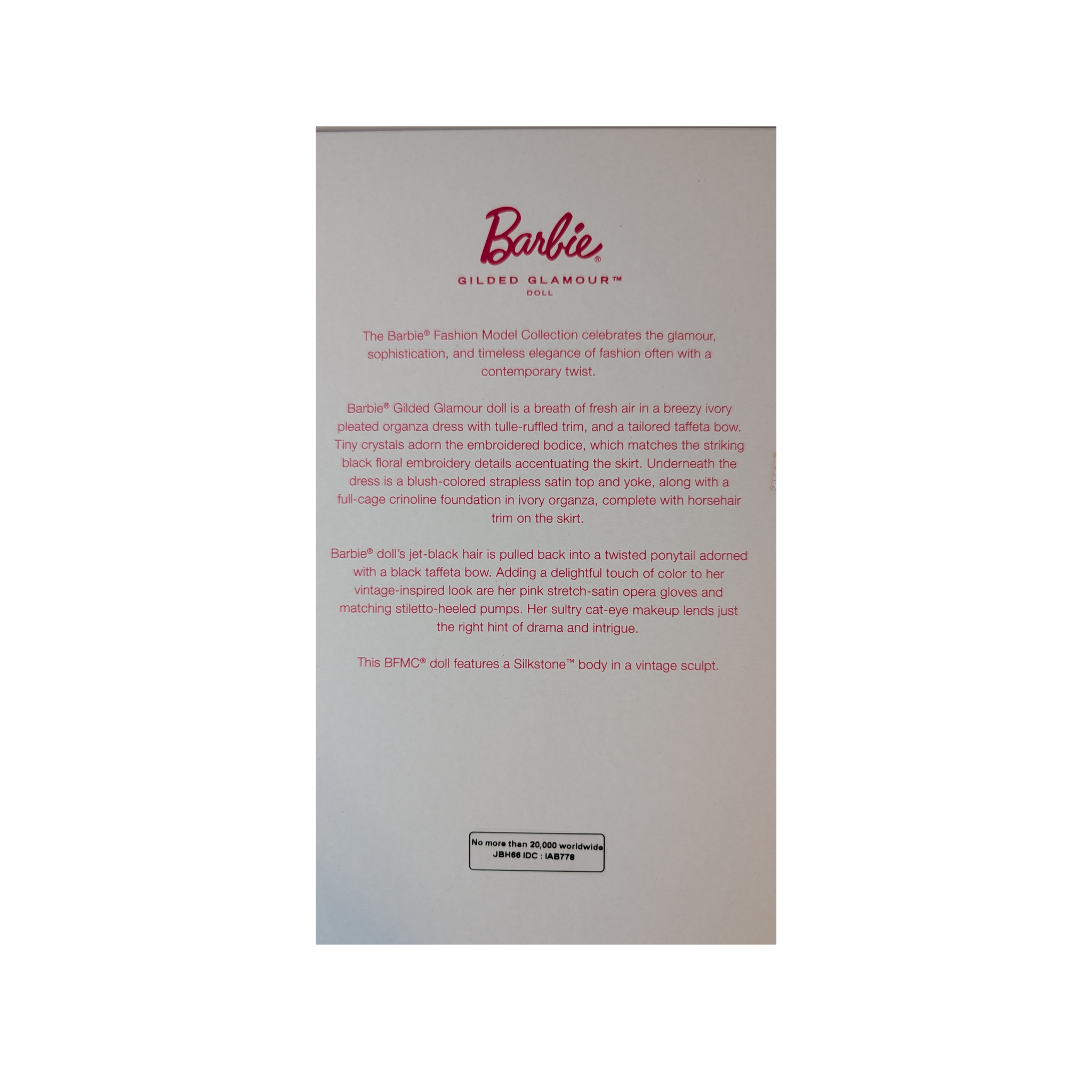 Mattel - Barbie JBH66 - Barbie Fashion Model Collection #4 - Neu/OVP - Collector Doll / Puppe