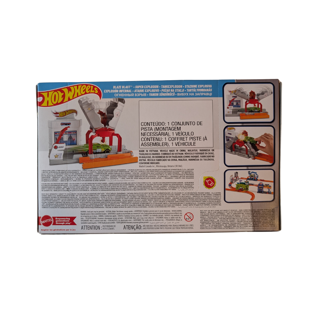 Mattel - Hot Wheels City - Blaze Blast, Super Explosion - Neuf/Emballé d'origine - Playset / Voiture