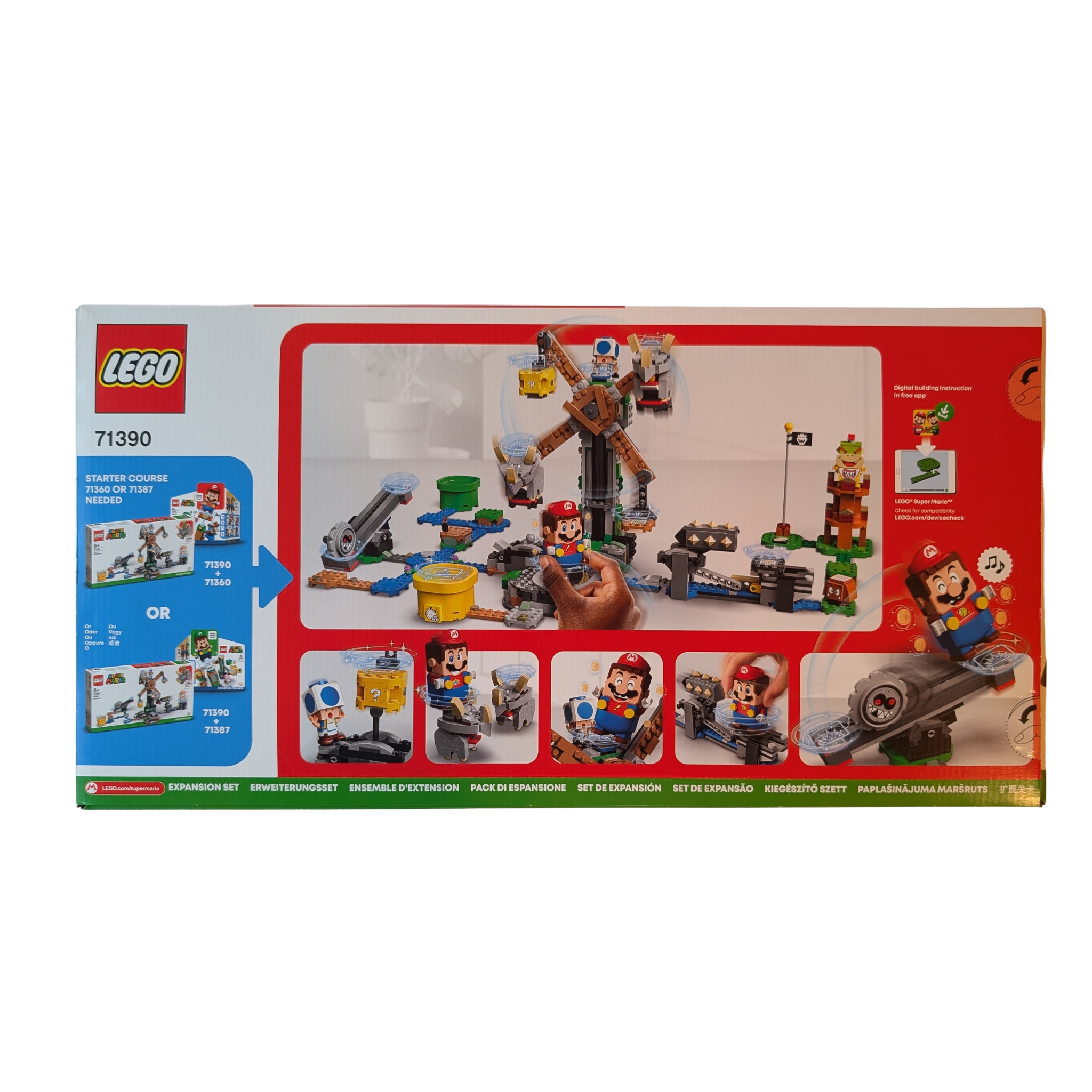 LEGO Super Mario - 71390 Reznors Absturz – Erweiterungsset