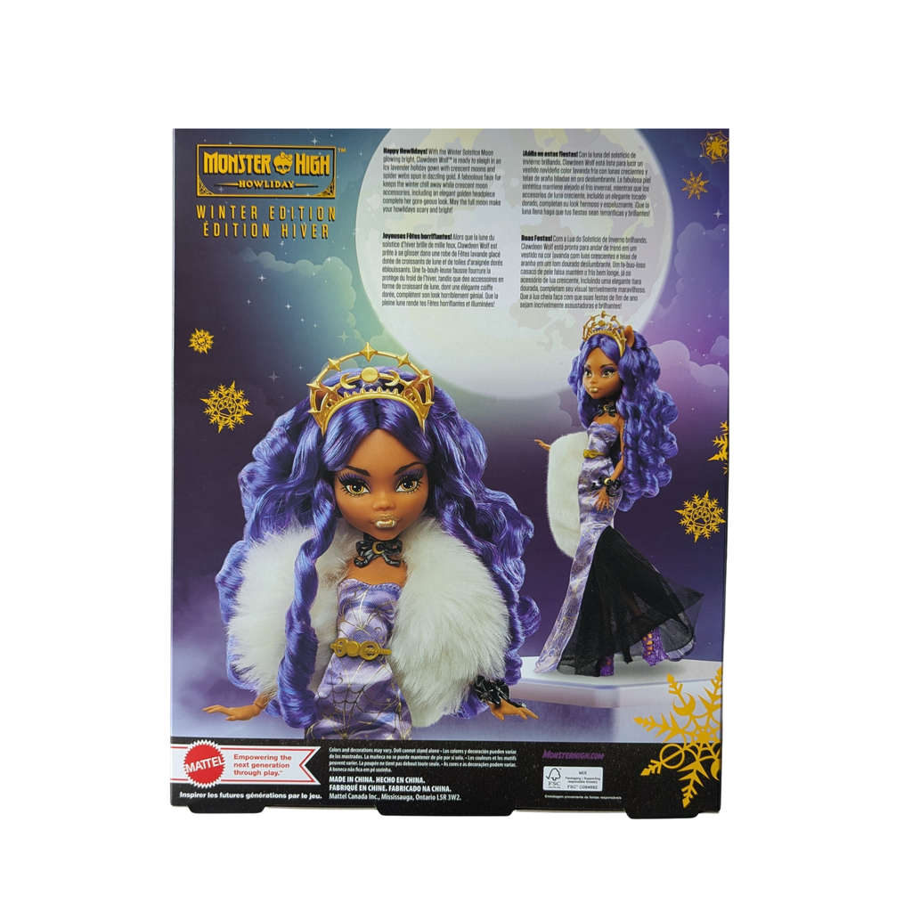 Mattel - Monster High - HNF97 - Édition Hiver Howliday - Clawdeen Wolf - Neuf/Scellé - Poupée de collection