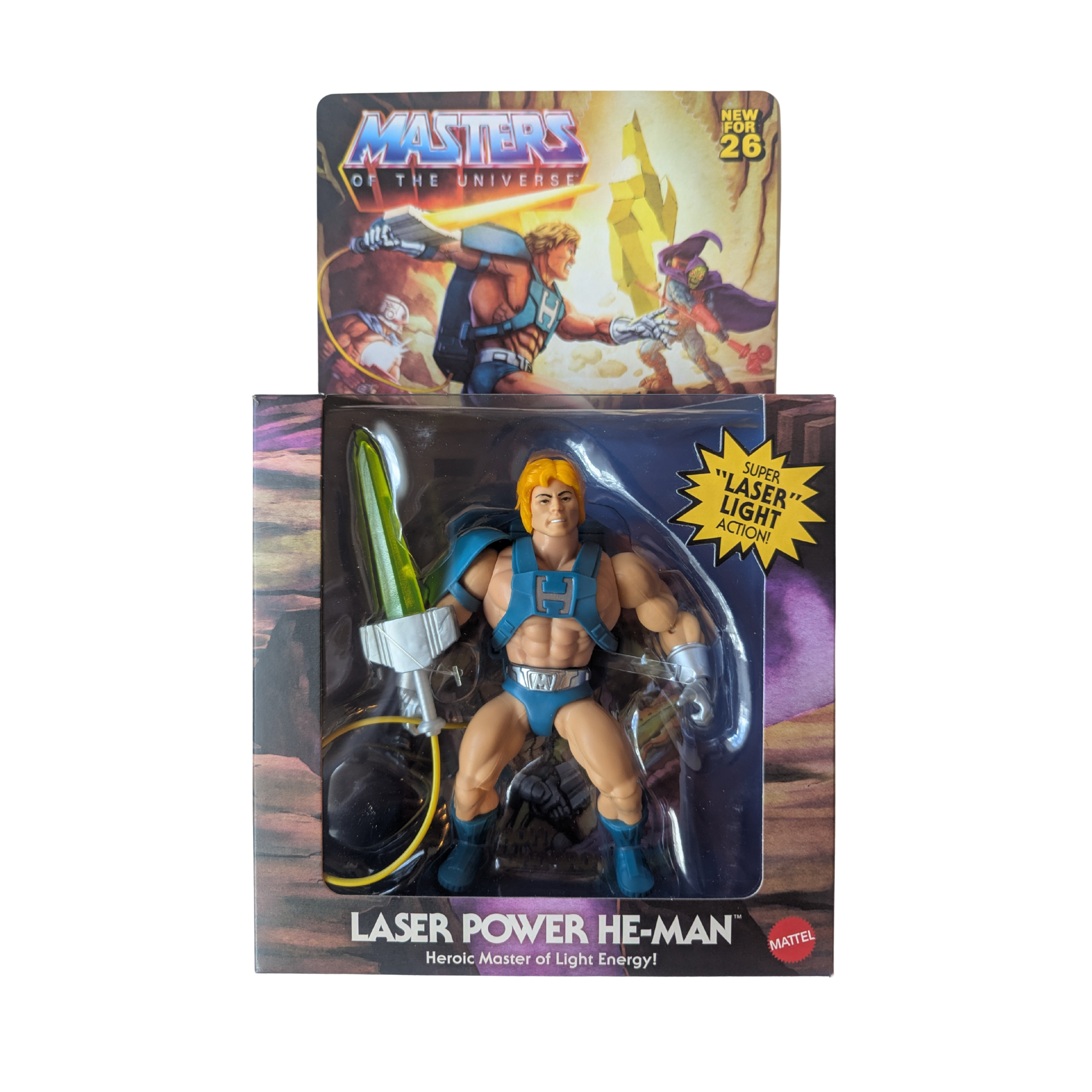 Mattel - Masters of the Universe - Origins - Laser Power He‑Man (Exklusive) - Neu/OVP - Actionfigur