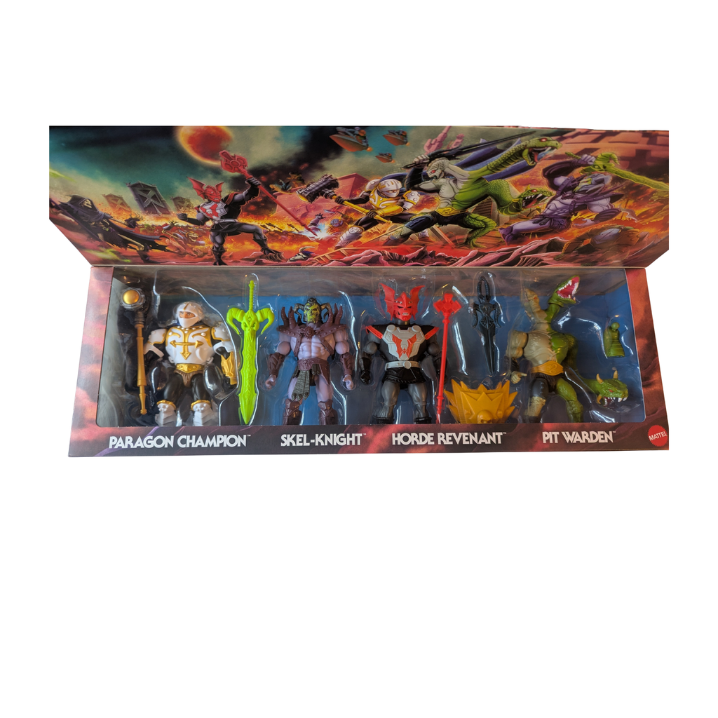 Mattel - Masters of the Universe - Origins - Battle for Eternia (Pack de 4 exclusif à heo) - Neuf/Scellé - Set de figurines articulées
