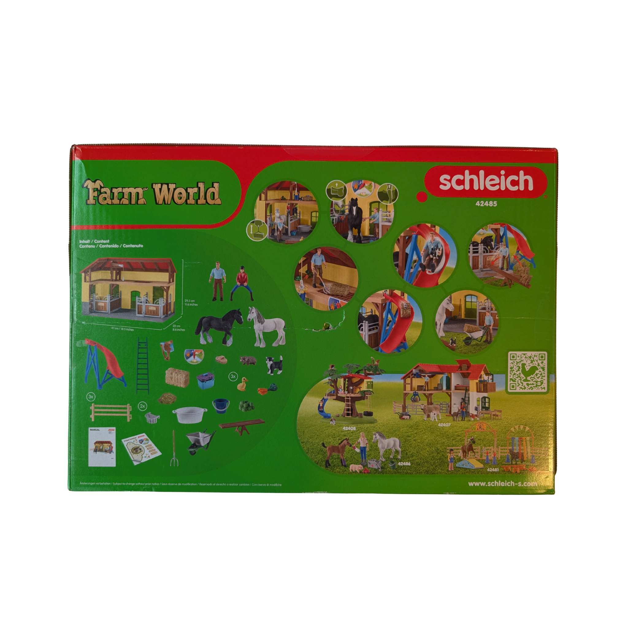 Schleich Farm World 42485 – Reiterhof mit Reiterin & Pferd – Neu/OVP – Spielset