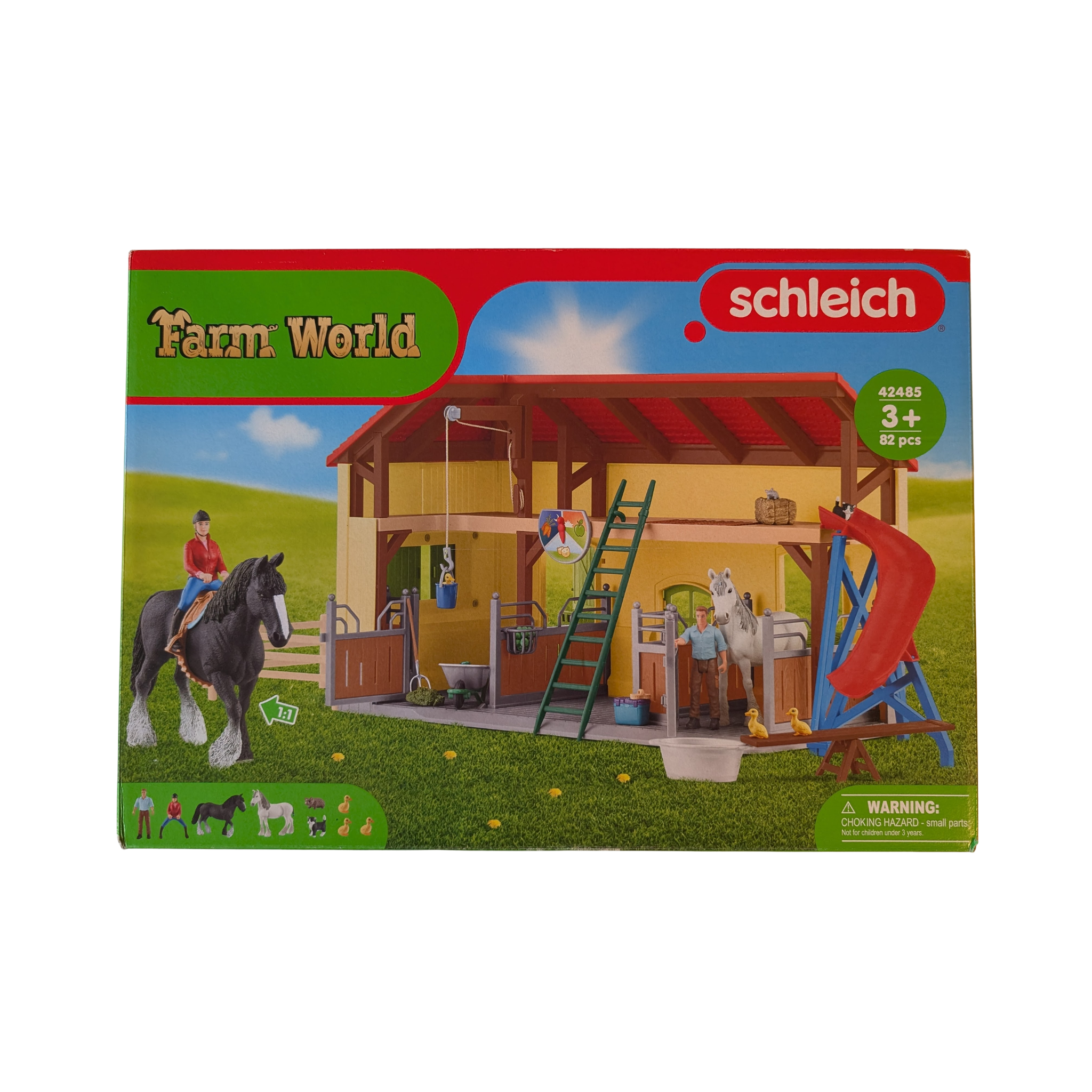 Schleich Farm World 42485 – Reiterhof mit Reiterin & Pferd – Neu/OVP – Spielset