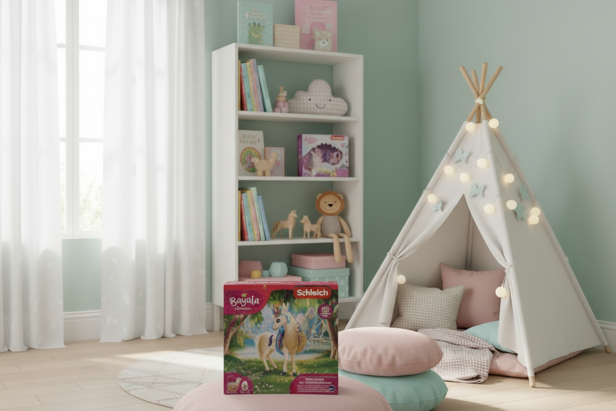 Schleich Bayala 42508 – Eyelas Ausritt auf dem Goldeinhorn – Figurenset – Neu/OVP