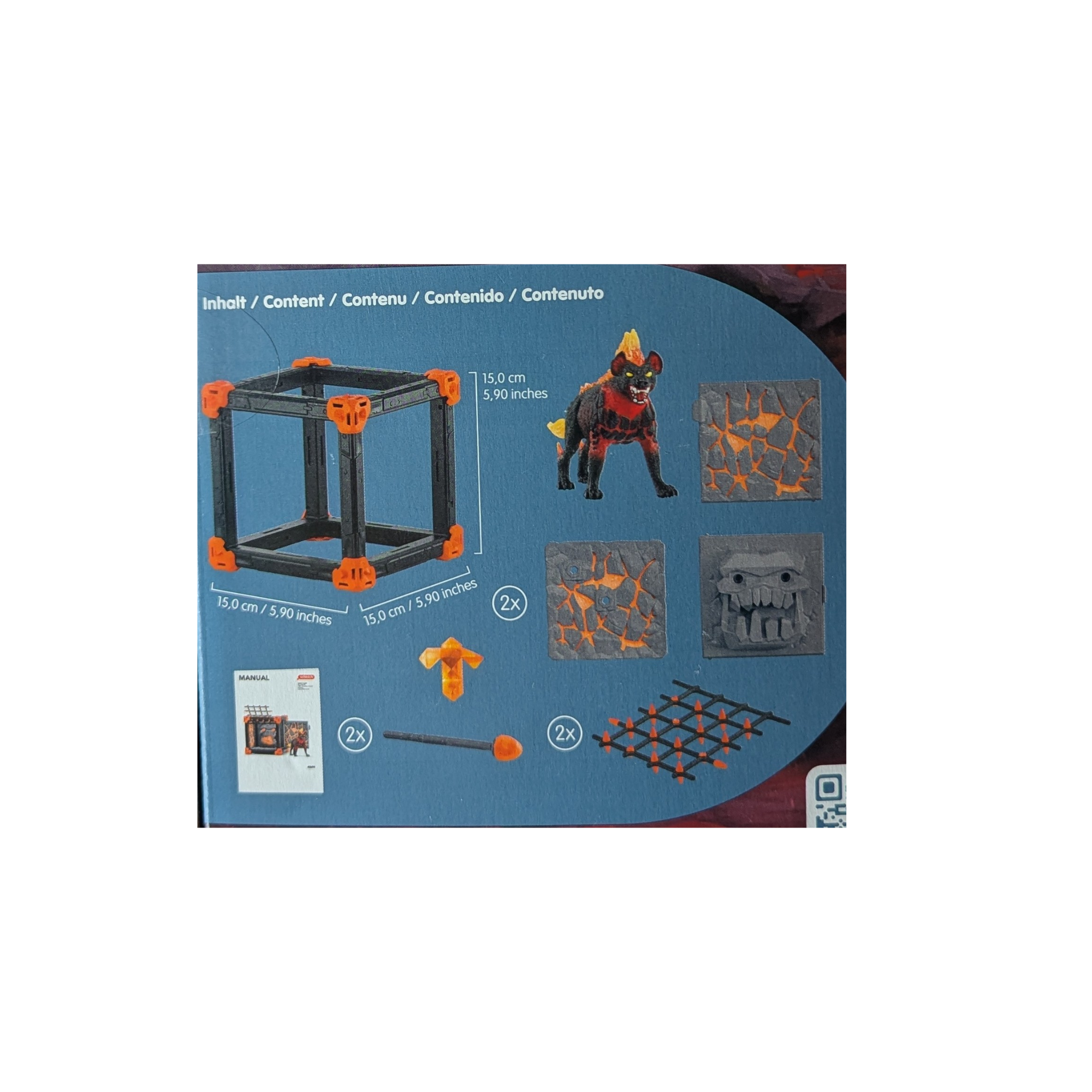 Schleich - 42674- Battle Cave Lavahyäne - Neu/OVP - Playset und Figur