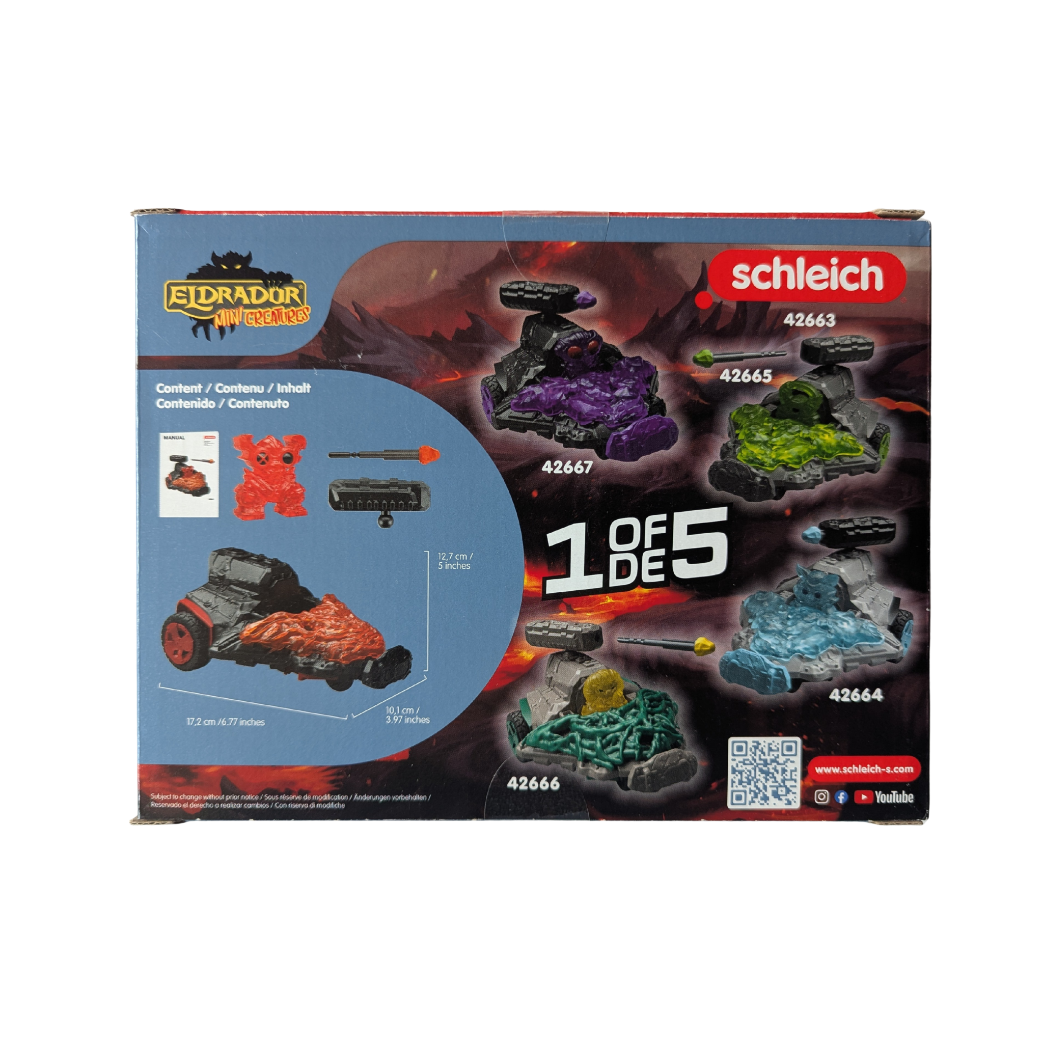 Schleich - Eldrador - 42663 - Lava Düsenjet Fahrzeug mit Mini Creature - Neu/OVP - Spielset