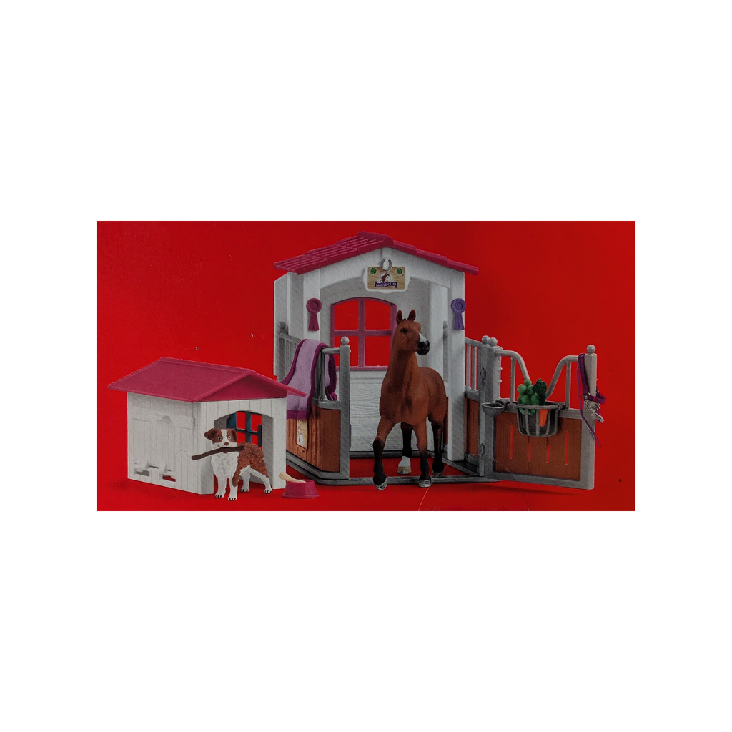 Schleich - 72218 - Box de chevaux et niche - Neuf/Emballage d'origine - Playset