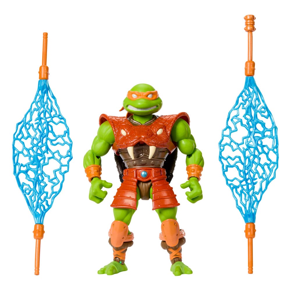 Mattel - Les Maîtres de l'Univers – MOTU x TMNT: Tortues de Grayskull Figurine articulée - Michelangelo - Neuf/Emballé - Figurine