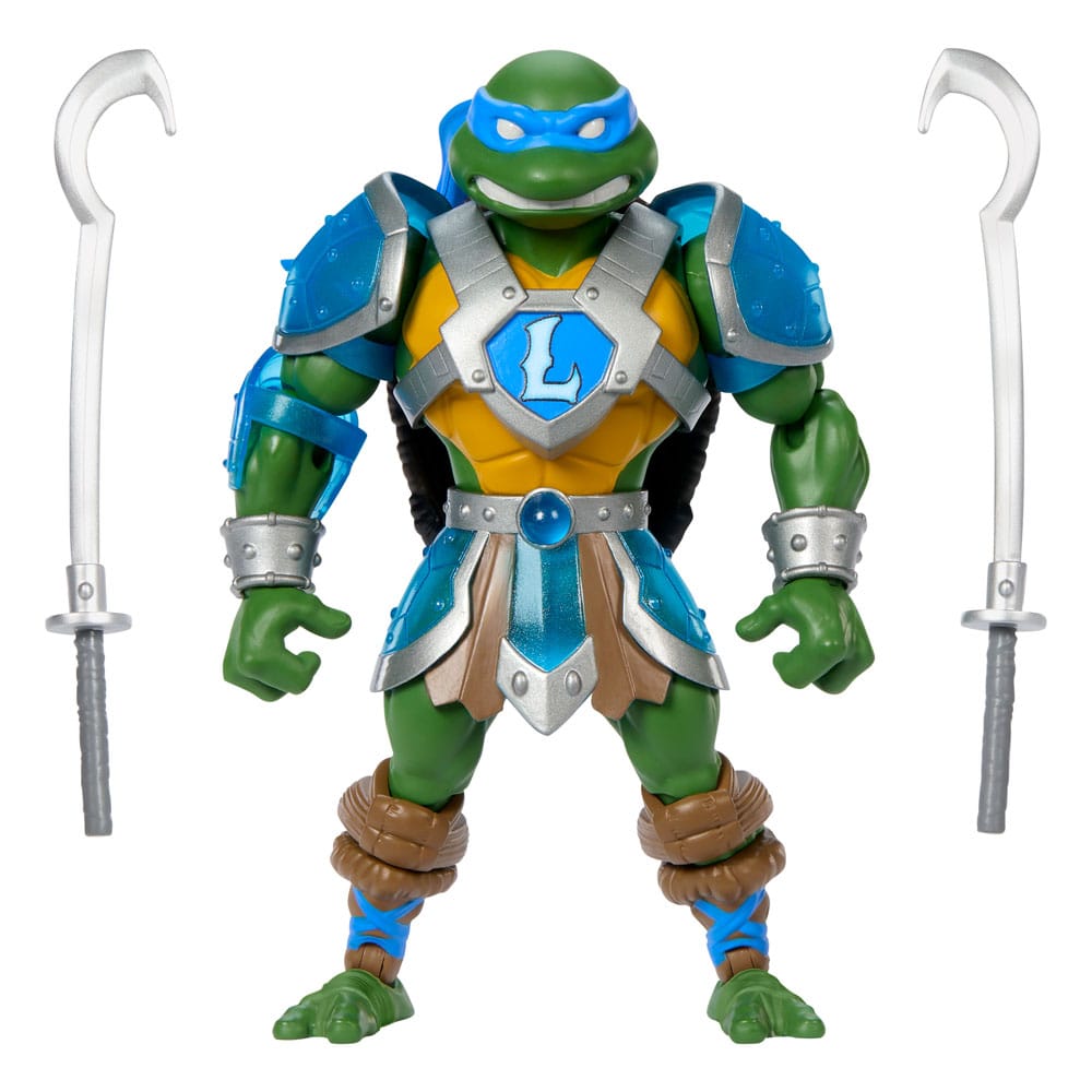 Mattel - Masters of the Universe – MOTU x TMNT: Turtles of Grayskull Figurine articulée - Leonardo - Neuf/Scellé - Figurine