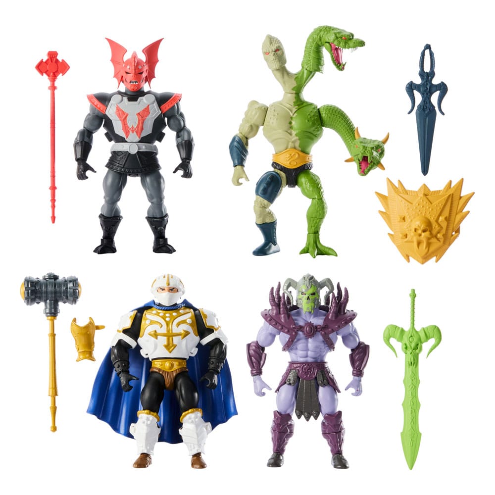 Mattel - Masters of the Universe - Origins - Battle for Eternia (Pack de 4 exclusif à heo) - Neuf/Scellé - Set de figurines articulées