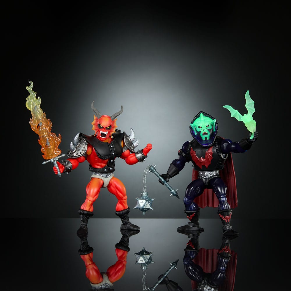Mattel - Masters of the Universe x Stranger Things - Origins - Hordak & Hellfire-Man - Neuf/Scellé - Pack de 2 figurines