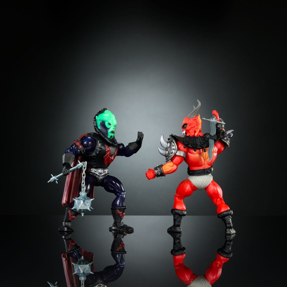Mattel - Masters of the Universe x Stranger Things - Origins - Hordak & Hellfire-Man - Neuf/Scellé - Pack de 2 figurines