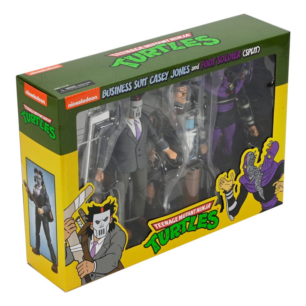 Teenage Mutant Ninja Turtles (TMNT) Actionfiguren 2er-Pack - Business Suit Casey Jones & Split Foot Soldier